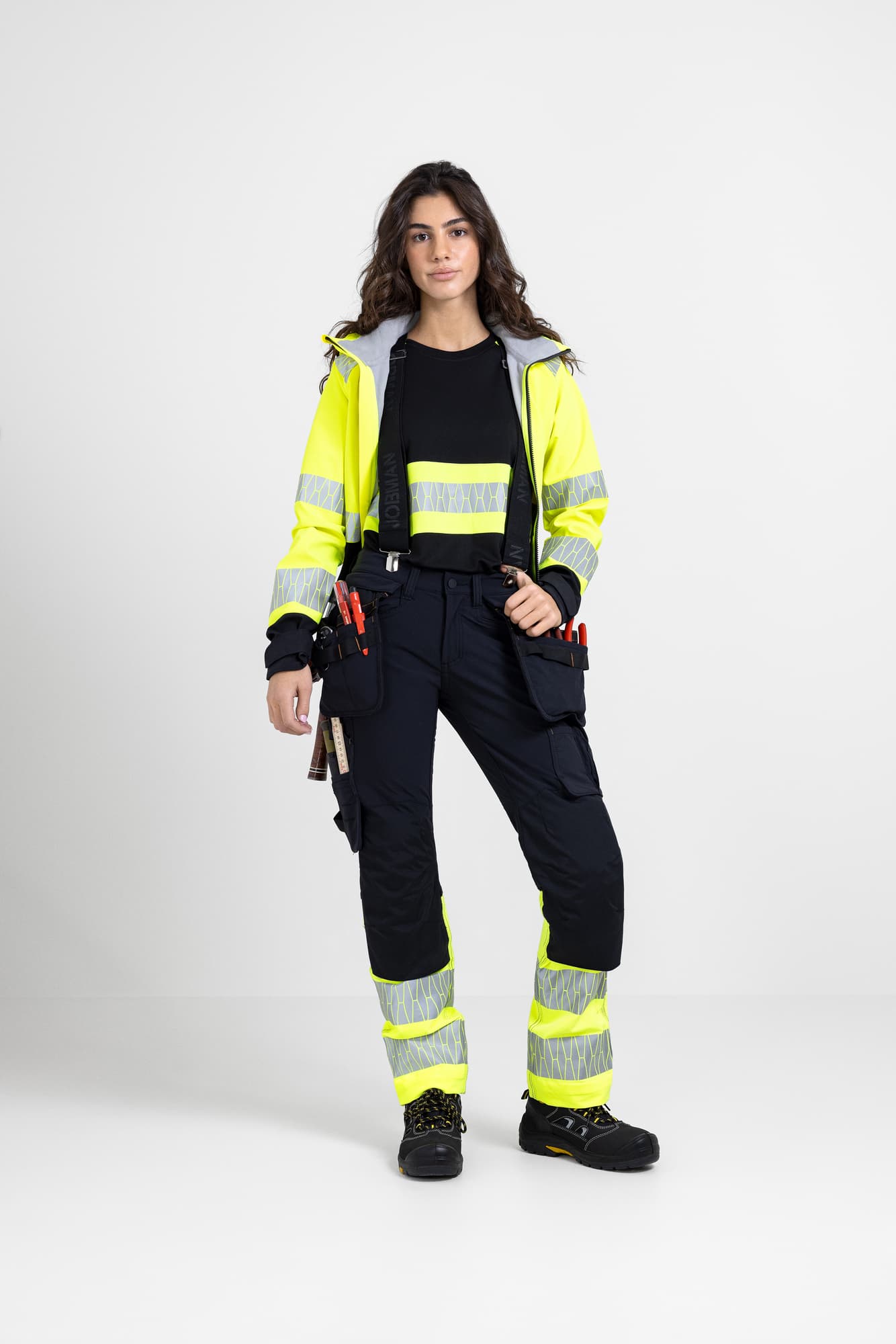 Womens Softshell Jacket Hi-Vis
