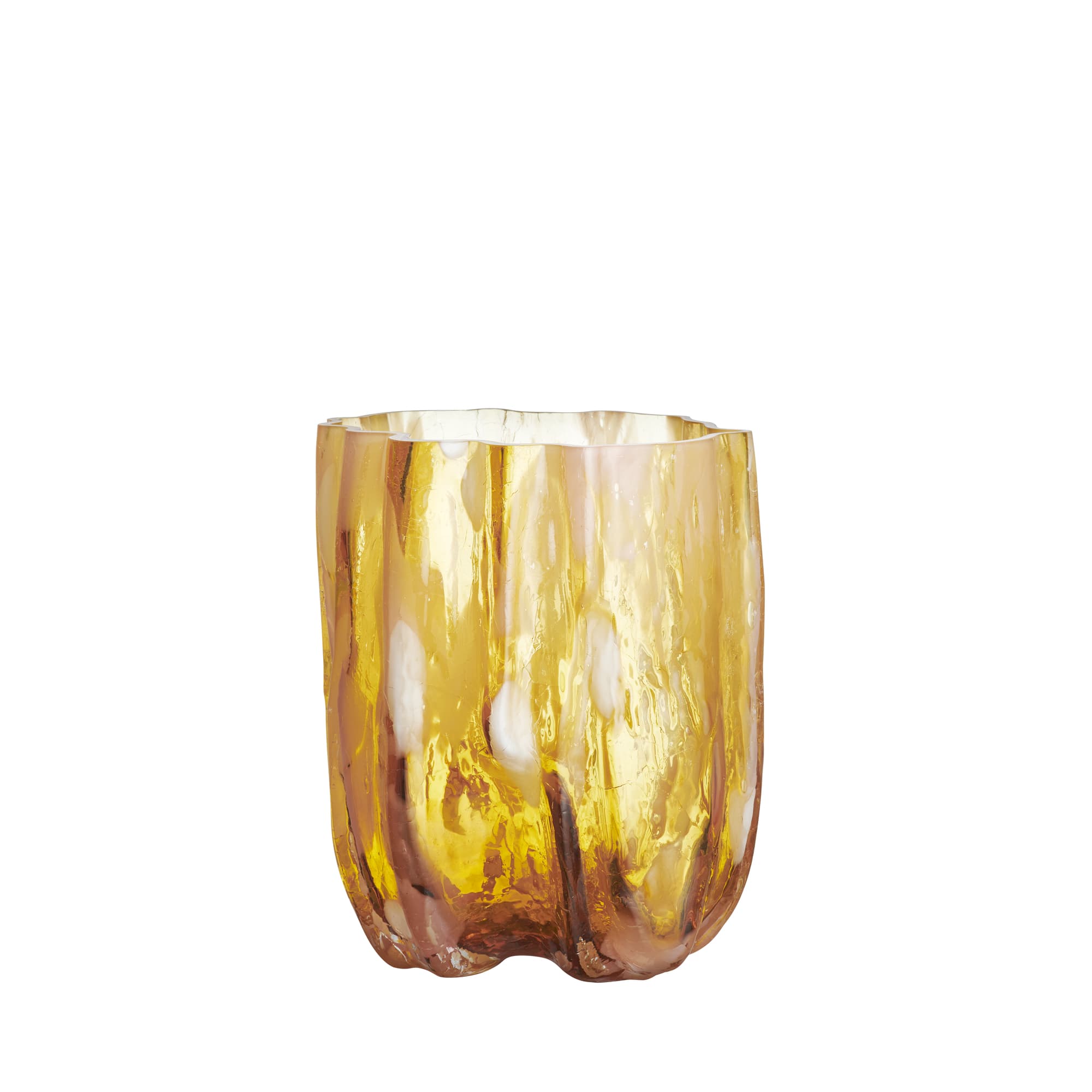 Crackle vase rav/flamingo 270mm